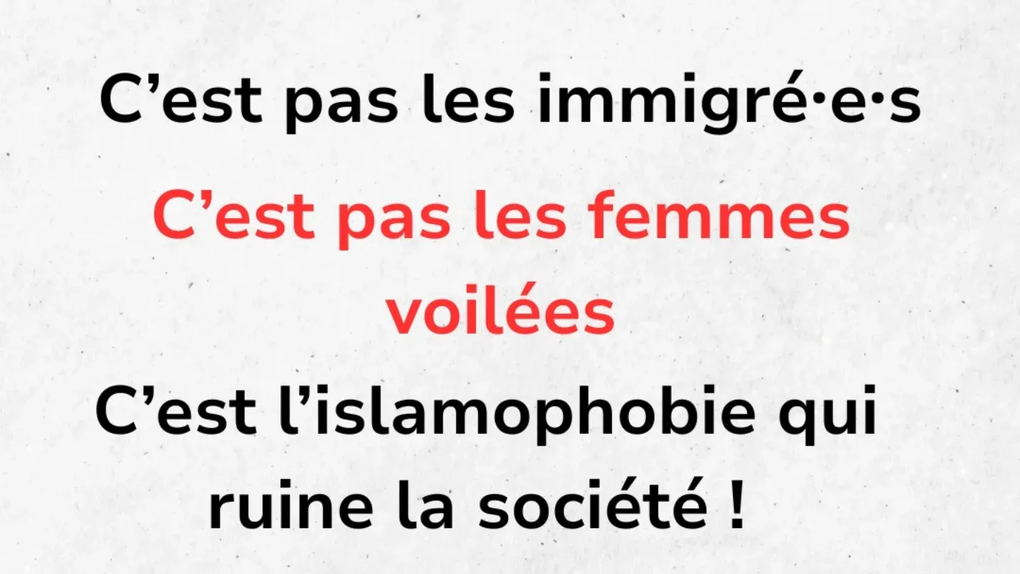 Manif contre l'islamophobie