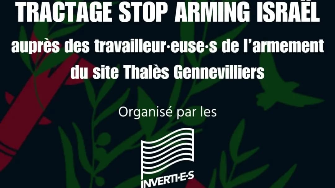 Tractage Stop Arming Israël 18/12