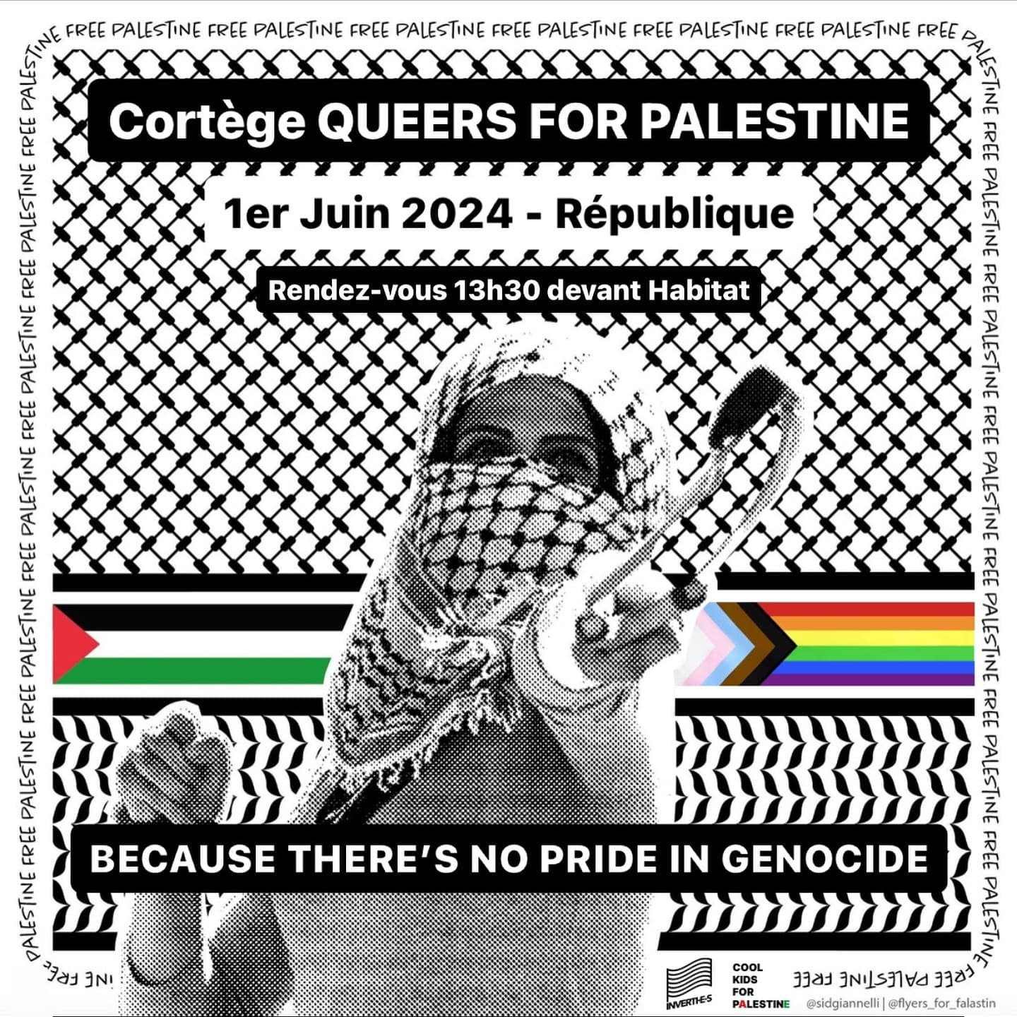 Cortège QUEERS FOR PALESTINE