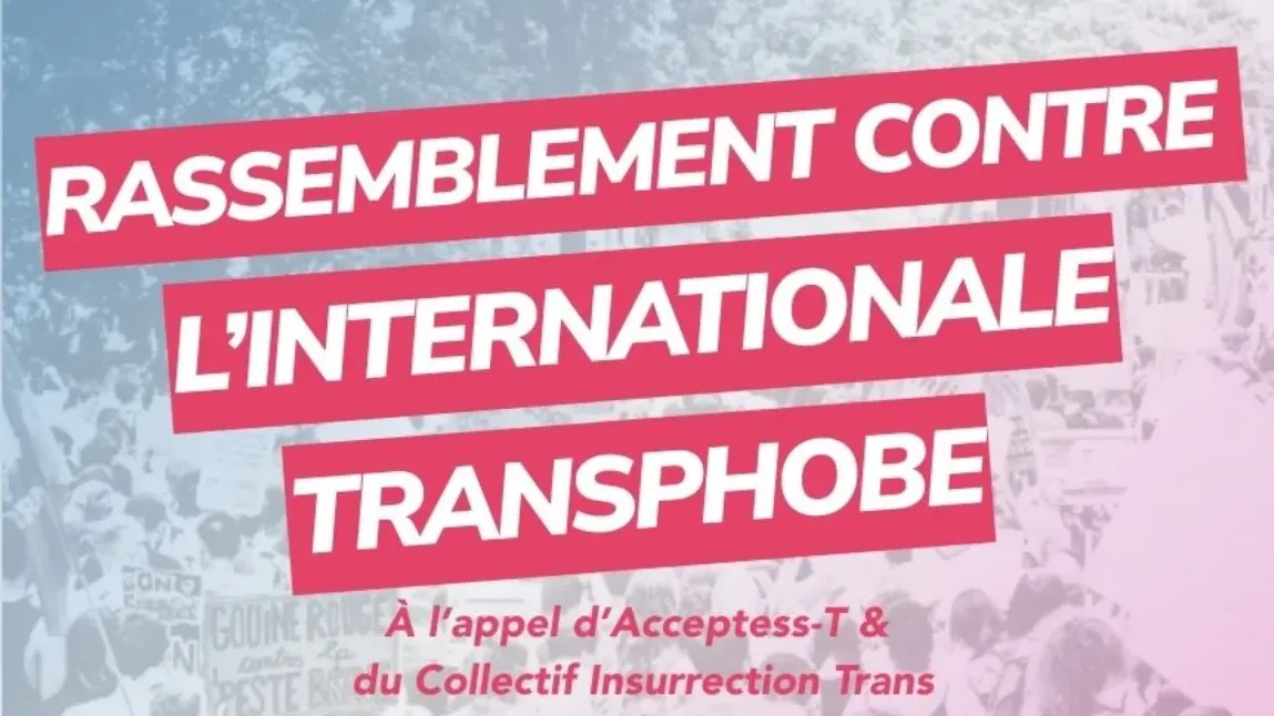 Rassemblement contre l'internationale transphobe