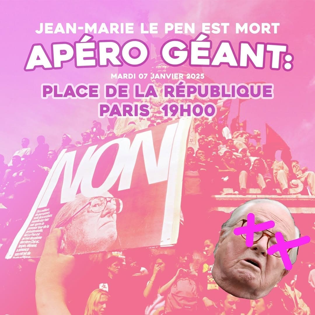 Apéro Géant : Mort de JMLP