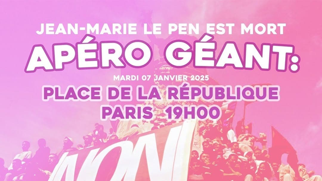 Apéro Géant : Mort de JMLP