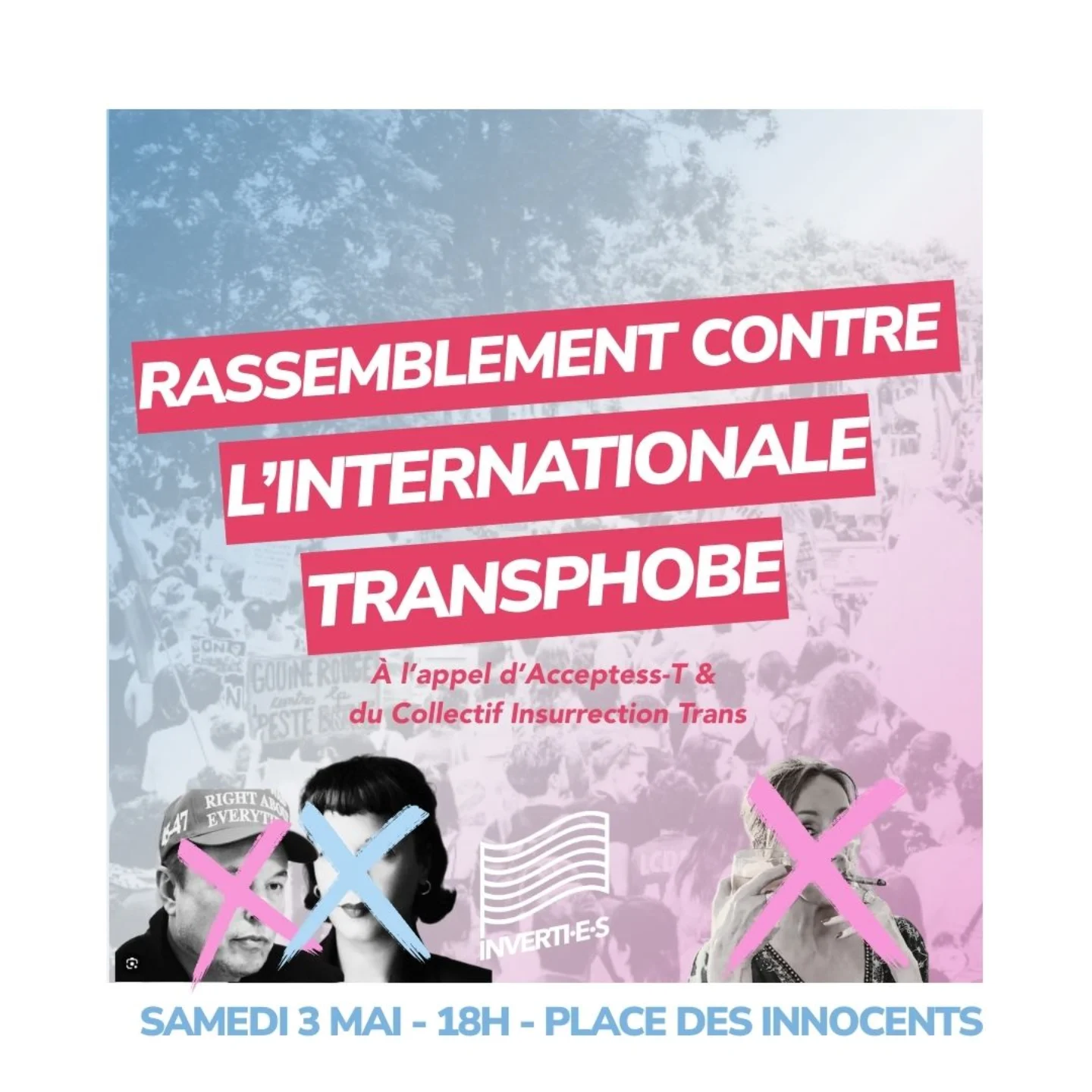 Rassemblement contre l'internationale transphobe